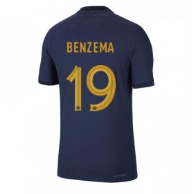 Frankrike Karim Benzema #19 Hemmakläder VM 2022 Kortärmad